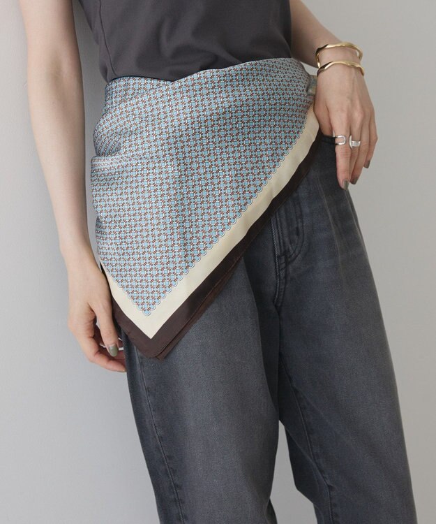 AMERICAN HOLIC 小紋柄アソートスカーフ Blue