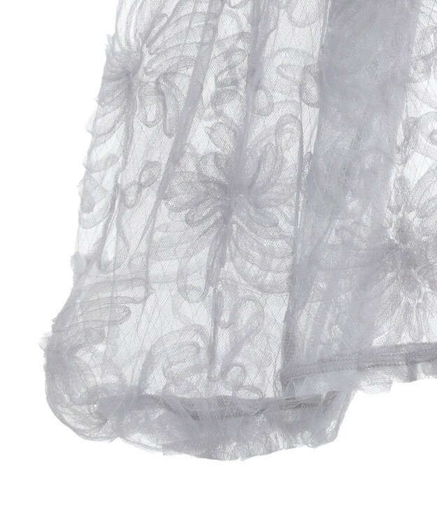 Green Parks チュールレイヤードブラウス White