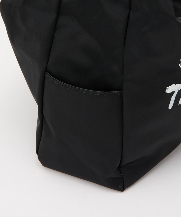 russet ステンシル風プリント ナイロン2WAYショルダーバッグ(SF-271) Black