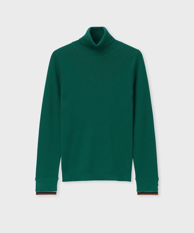 Paul Smith ハイゲージ タートルネック ニット グリーン