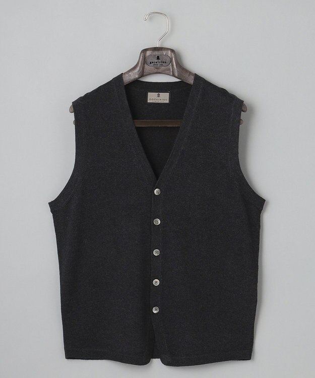 GOTAIRIKU ハイゲージニットベスト グレー系