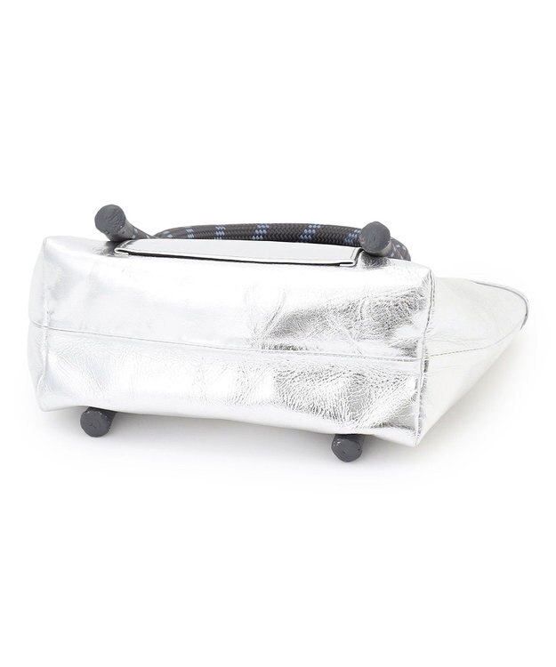 23区 NOMADIS JOY レザー ミニ トートバッグ(シルバー) シルバー系