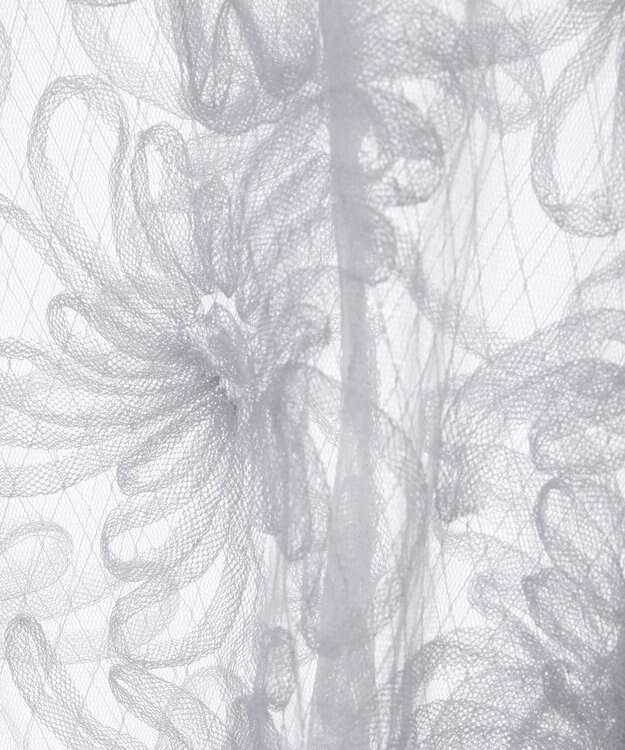 Green Parks チュールレイヤードブラウス White