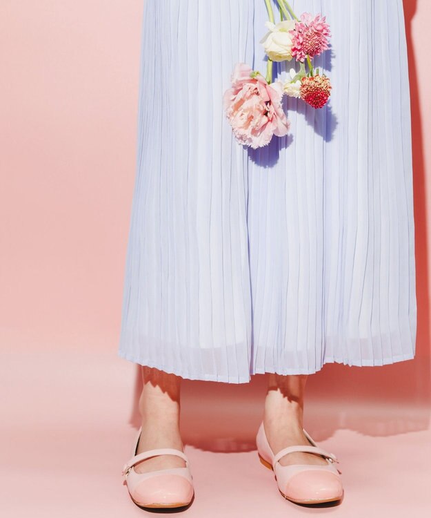 BONTRE 【BONTRE/ボントレ】コンビストラップパンプス/40051-US ピンク