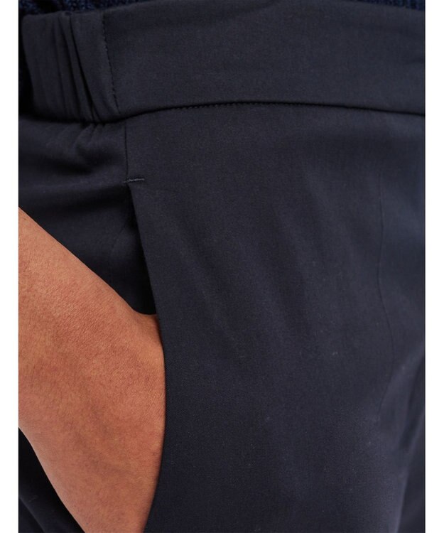 JOSEPH ライトギャバジンストレッチ　ワイドトラウザーズ Navy