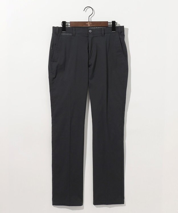 JOSEPH ABBOUD 【ウエストも伸びる!/ストレッチ/軽量/Eco撥水】マイクロピケストレッチ パンツ ブラック系