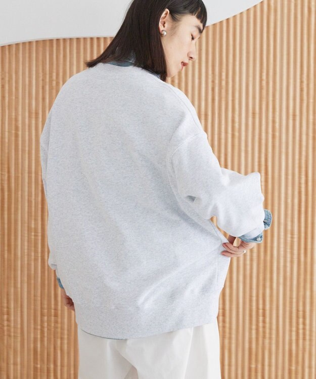 AMERICAN HOLIC 刺繍裏毛プルオーバー Gray Mixture