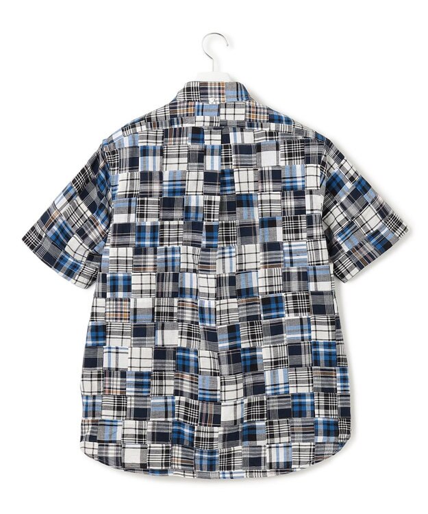 J.PRESS MEN パッチワーク プルオーバーシャツ ネイビー系9