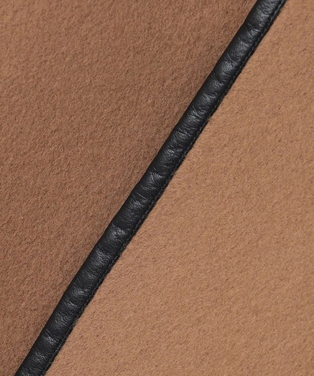 23区 L 【エステータ】MTRウールカシミヤリバー マント キャメル系