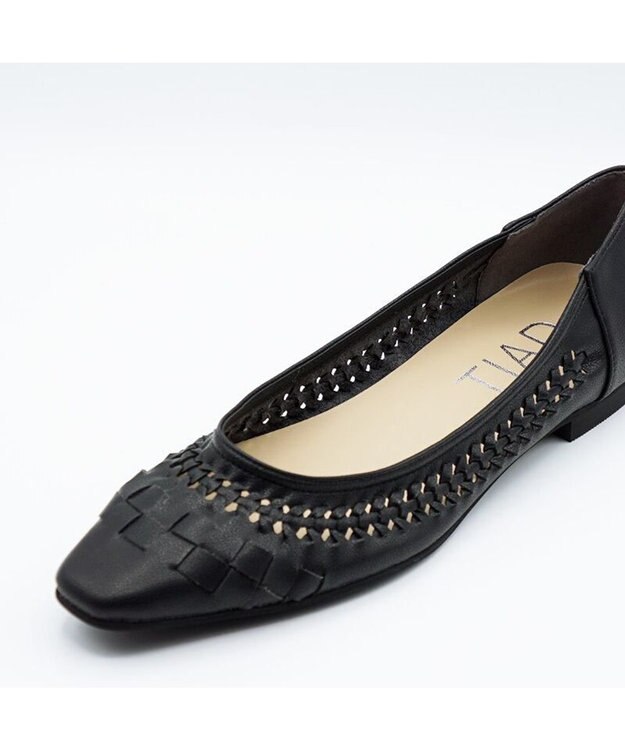 APOM フレンチスクエアメッシュフラット ブラック