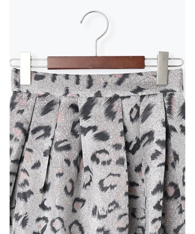 Te chichi レオパードジャガードフレアスカート《2025Autumn catalog vol.2 item》 グレー