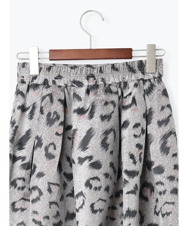 Te chichi レオパードジャガードフレアスカート《2025Autumn catalog vol.2 item》 グレー