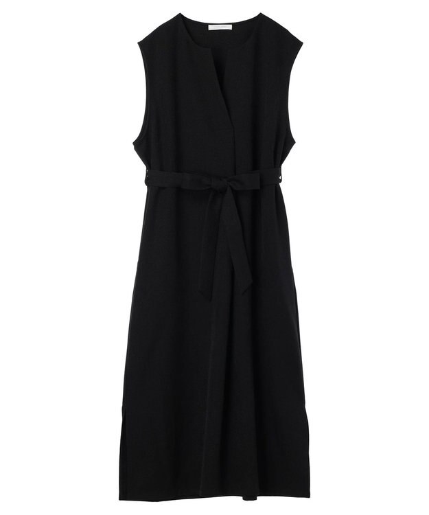 Green Parks ハイスペック共布リボン付ジャンスカ Black