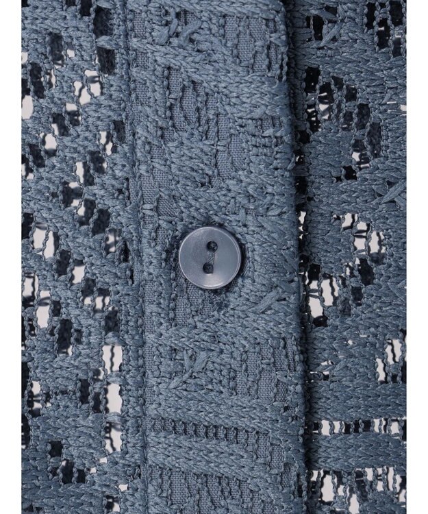 earth music&ecology レースショートシャツ Black