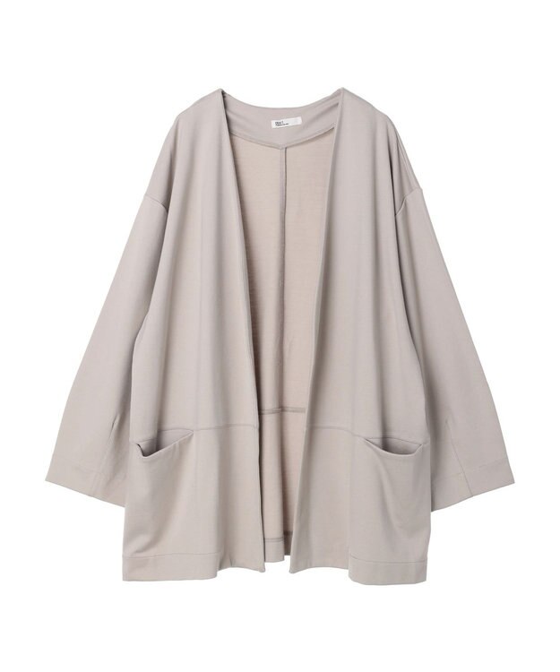 CRAFT STANDARD BOUTIQUE ポンチノーカラージャケット Light Gray