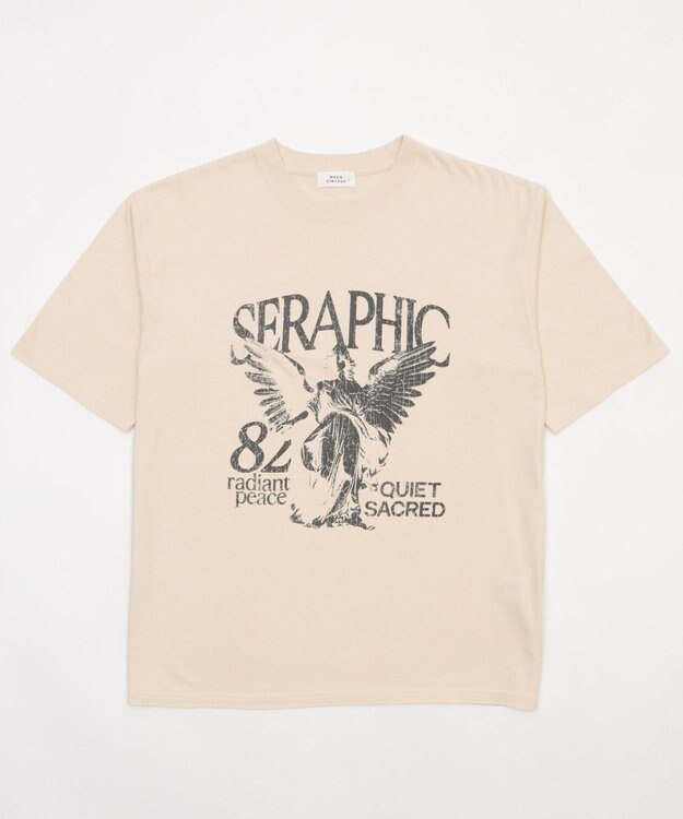 WEGO 【ユニセックス着用ITEM/MLサイズ展開】ブリーチヴィンテージグラフィックT（SS） オフホワイト