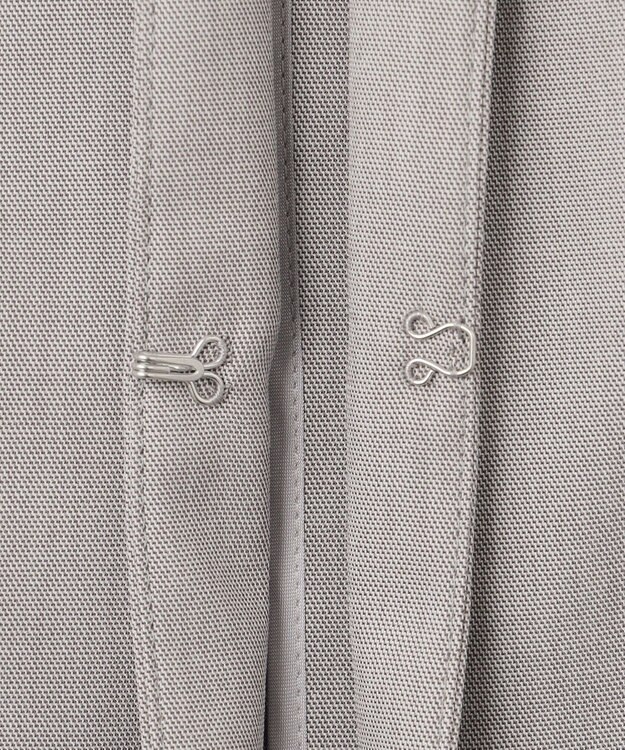 J.PRESS LADIES 【セットアップ対応・洗える・撥水・防汚】コットンFITTYシャーク ノーカラー ジャケット ベージュ系