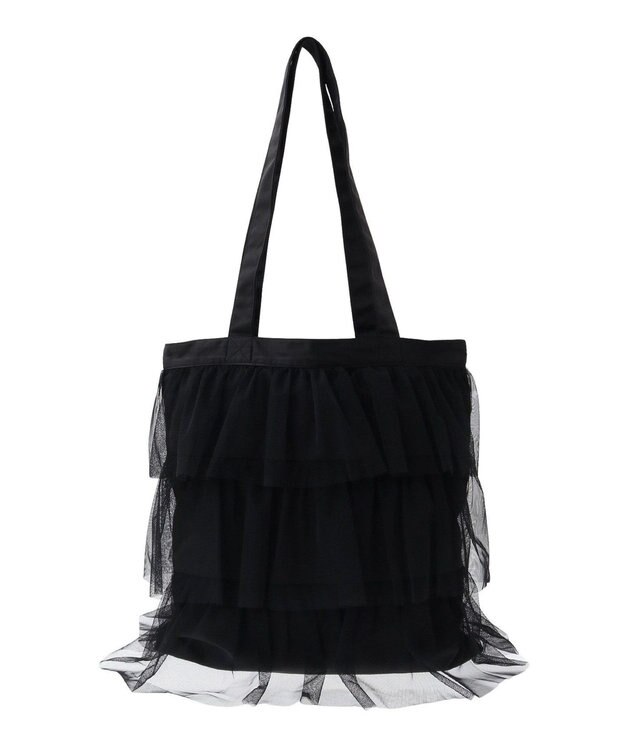 AMERICAN HOLIC チュールティアードフリルＢＡＧ Black