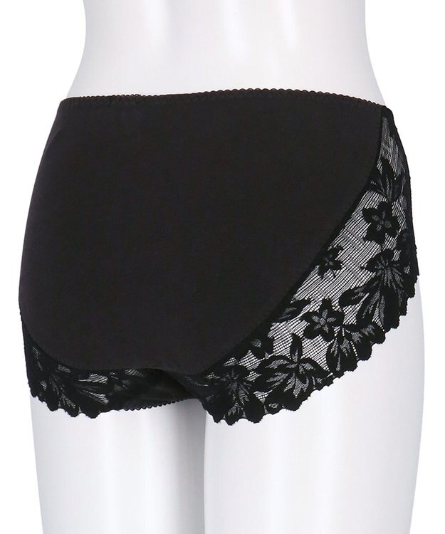 WACOAL ショーツ 【すそピタショーツ】 動いても裾がズレ上がりにくい 綿混(本体) はきこみ丈ふつう レディース PPD265 /ワコール ブラック