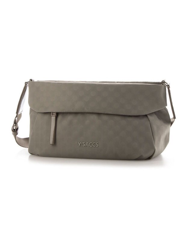 Y'SACCS Polka Dots 口折れショルダー グレージュ