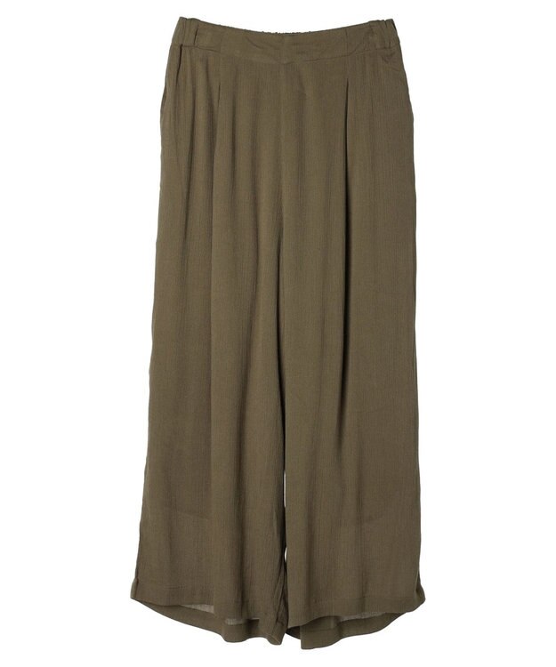 earth music&ecology レーヨンクレープイージーパンツ Khaki