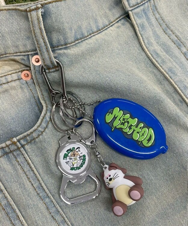 WEGO グラフィックオープナーキーホルダー 柄1