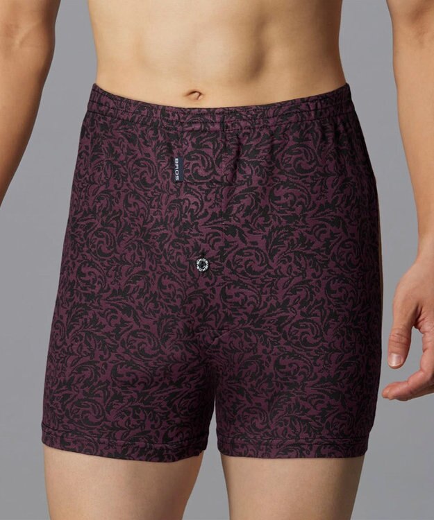 WACOAL MEN トランクス ニット素材 なめらかな肌ざわり 前開き 下着 メンズ GT7111 /ブロス バイ ワコールメン エンジ