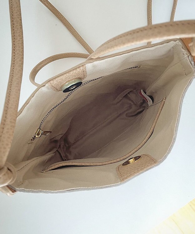 Hekhèr Le Style de Vie 新色追加【日本製】シュリンクレザー ショルダーバッグ グレージュ