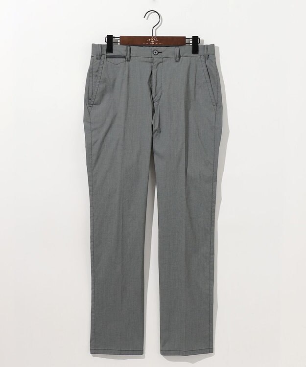 JOSEPH ABBOUD 【キングサイズ・ウエストも伸びる!/ストレッチ/軽量/Eco撥水】マイクロピケストレッチ パンツ グレー系