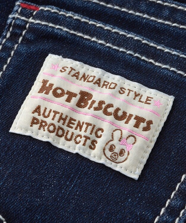 MIKI HOUSE HOT BISCUITS 【80-110cm】デニムスカート インディゴブルー