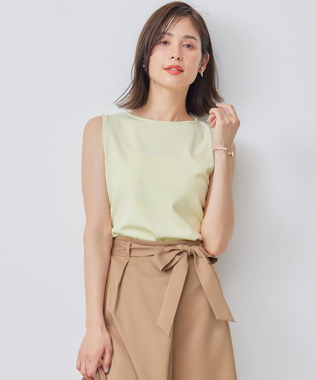 組曲 【WEB限定カラーあり】ニットタンクトップ 【WEB限定】ライム系9