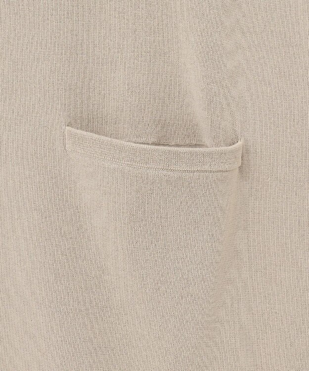 ICB 【洗える】 ドライコットンアセテート ニットジャケット ライトオリーブ系