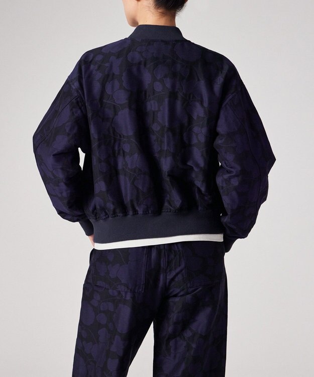 Paul Smith Perforated Floral ジャカード ブルゾン ネイビー