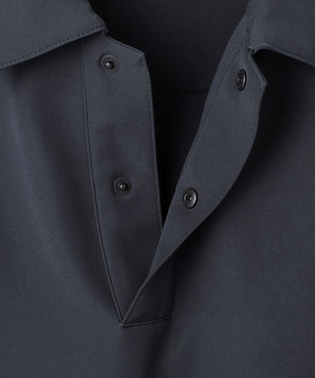 UNFILO MENS ダブルクロス ポロシャツ ブルーグレー