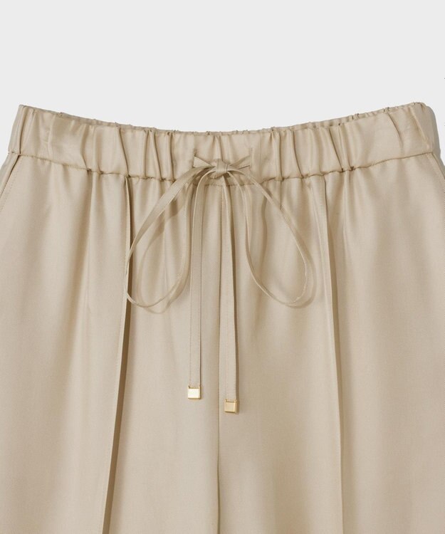 GRACE CONTINENTAL シルクツイルイージーパンツ ベージュ