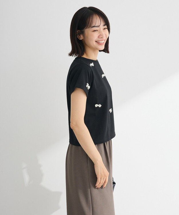 Green Parks ・ｓｗｉｎｇ　ｂｙ　パールリボンモチーフＴＥＥ Black