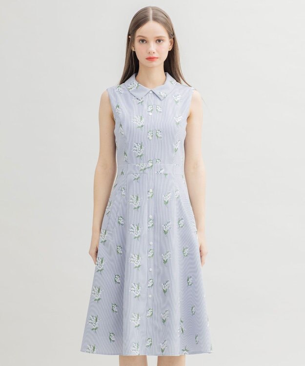 TOCCA 【洗える！】LILY OF THE VALLEY ドレス ブルー系7