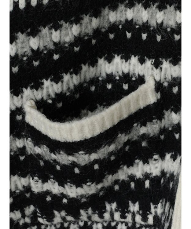 AMERICAN HOLIC フェアアイル柄ニットカーディガン Brown