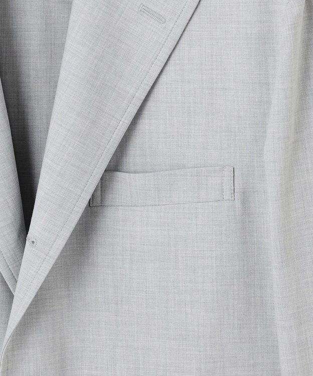 J.PRESS MEN 品格とゆとりの調和【盛夏対応 / 洗える】リラックスセットアップ ジャケット ライトグレー系