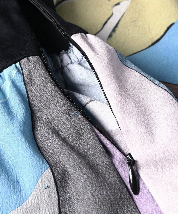 Paul Smith River Collage コンビネーション ワンピース グレイッシュブルー