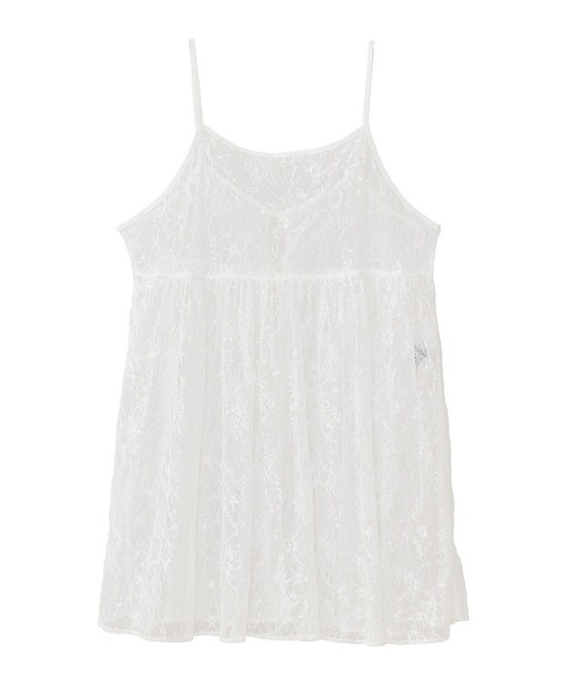 Green Parks 前後２ＷＡＹレーススパンコールビスチェ Off White