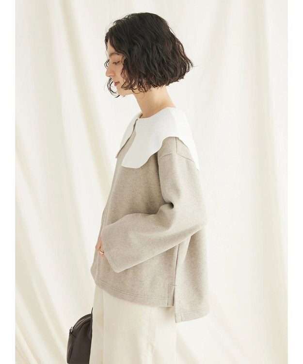 CRAFT STANDARD BOUTIQUE 圧縮ニットソープルオーバー Beige