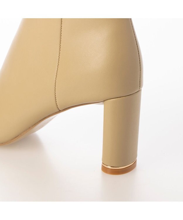 MODE ET JACOMO <MODE ET JACOMO>サイドベルトスクエアトゥショートブーツ ライトイエロー