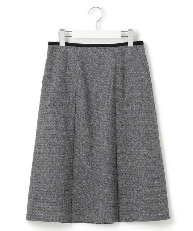 23区 S 【洗える】ツイーディーエトワール Aライン スカート グレー系