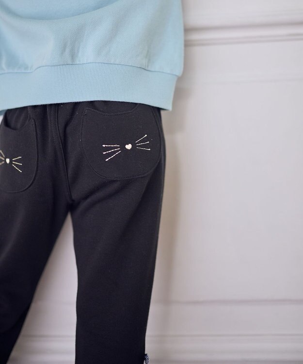 ANY KIDS  7days 裏シャギーガーリーパンツ ブラック