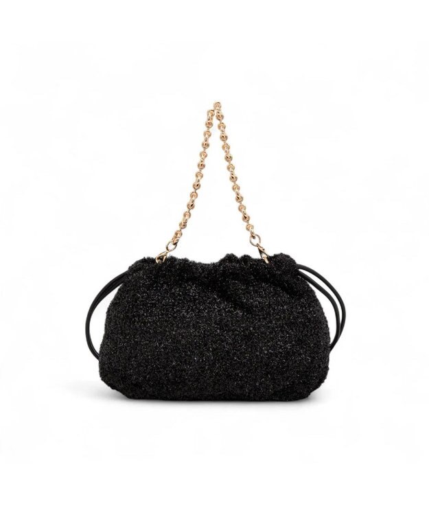 LANVIN en Bleu カレンデ 2WAYハンドバッグ ラメブラック