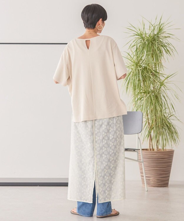 AMERICAN HOLIC バックスリットＴシャツ Light Beige