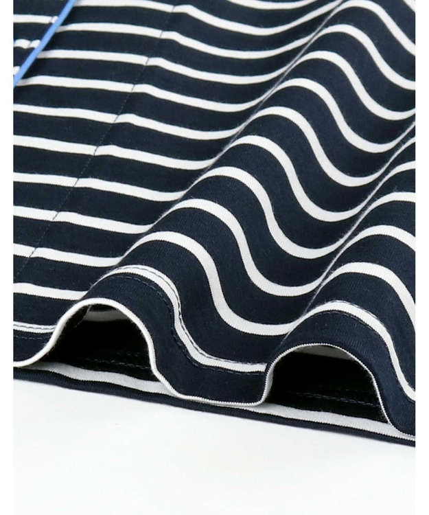 une nana cool 【綿100％】やわらか天竺ボーダー半袖パジャマ MADE WITH LIBERTY FABRIC KO