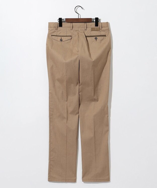 JOSEPH ABBOUD 【キングサイズ・ウエストも伸びる!/ストレッチ/軽量/Eco撥水】マイクロピケストレッチ パンツ キャメル系7