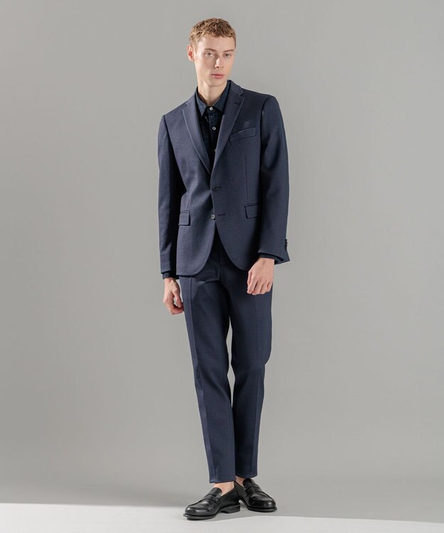 JOSEPH HOMME ウーブンジャガード　テーラードジャケット ネイビー系